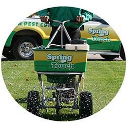 Victoria spring touch lawn and pest control company lawn truck